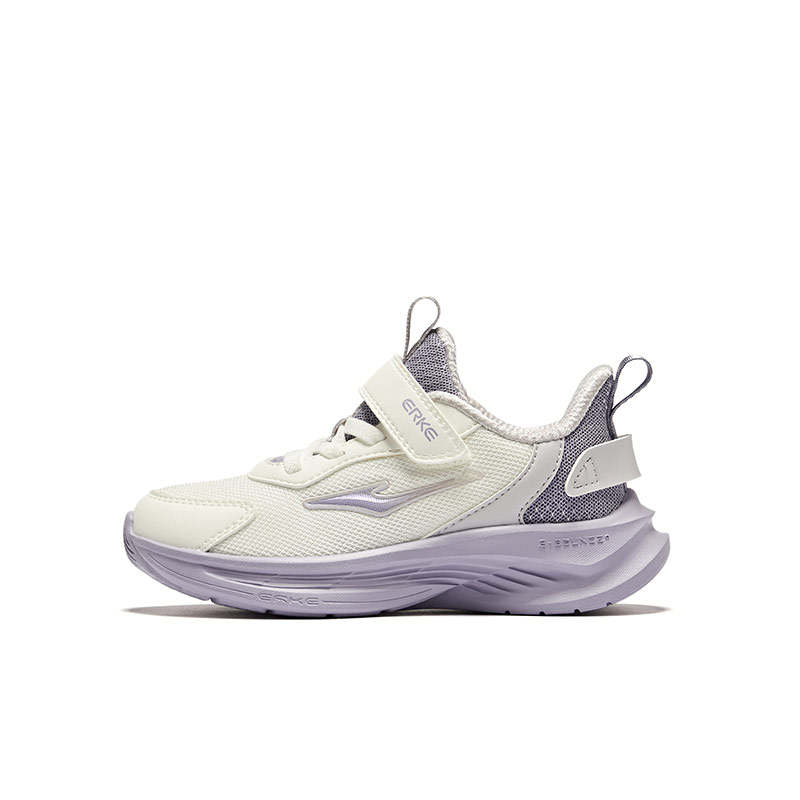 ERKE KIDS Mingou 2.0 Synthetic Leather, Textile Low top Running Shoes Microcrystal White Mineral Purple Teenagers
