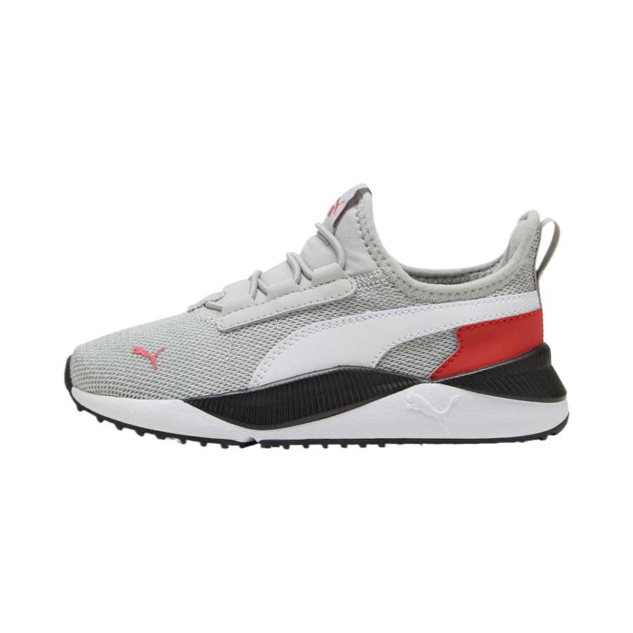 PUMA Fabric Abrasion Resistant Breathable Lightweight Cushioning Low top Kids' Running Shoes Gray Kids'