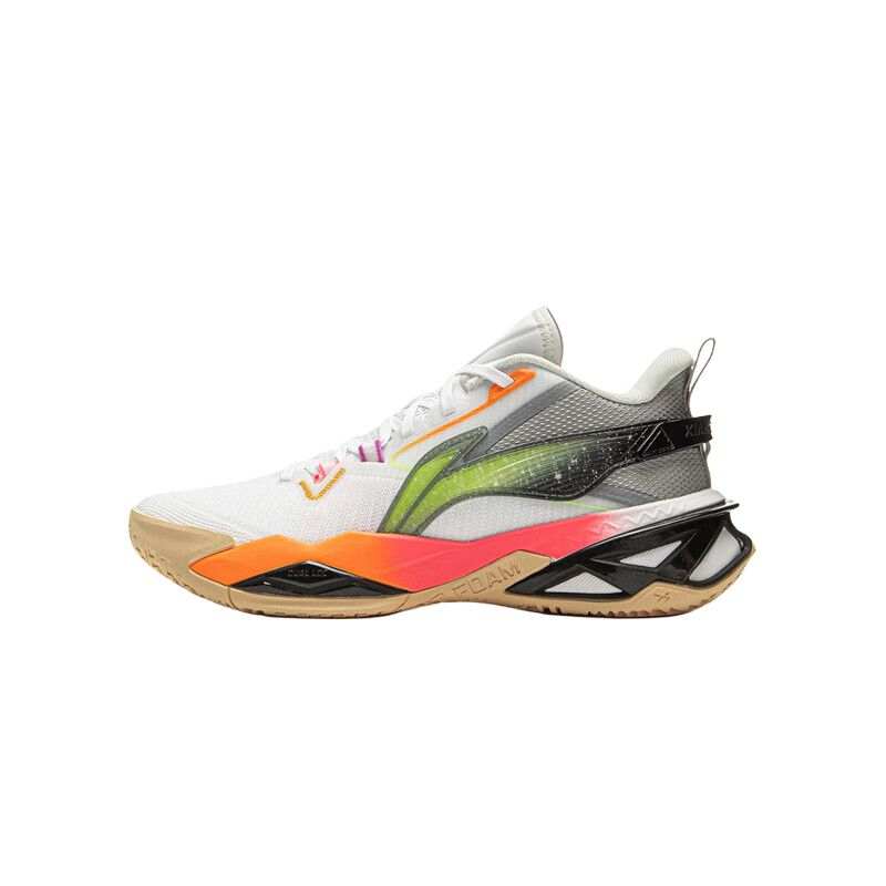 Li-Ning YOUNG Li Ning YOUNG Avant Garde Force TEAM 5 Low top Basketball Shoes Standard White/Ultimate Gray Teenagers