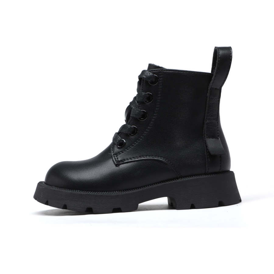 Satchi Combat Boots Synthetic Leather Thermal Low Shaft Kids' Boots Kids'