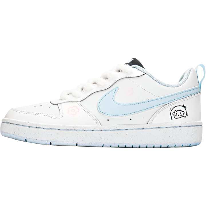 Nike Nike Court Borough Sweet Berry Bubble Synthetic Leather Slip Resistant Abrasion Resistant