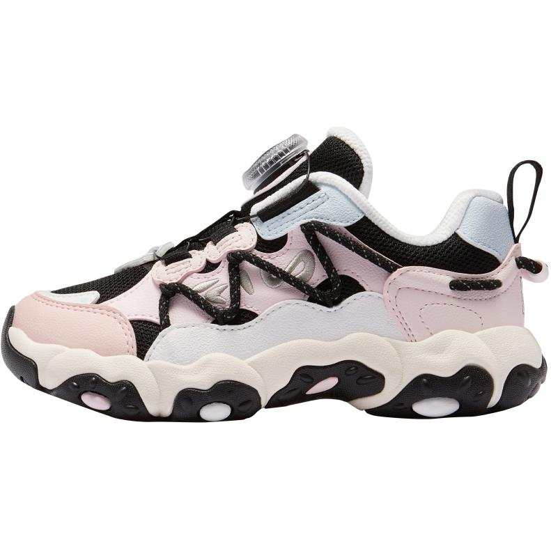FILA KIDS Lightweight Cushioning Low top Kids' Running Shoes Black/Subtle Pink Children Aged 3 7 Years Old