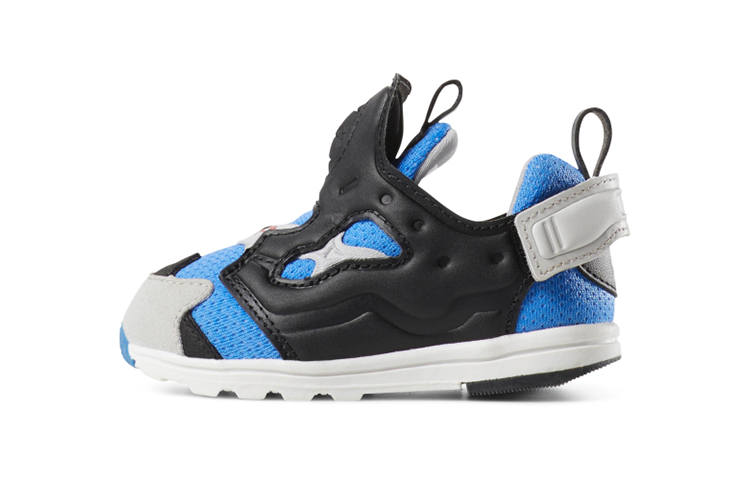 Reebok Versa Pump Fury Athleisure Low top Running Shoes Black Blue Infant And Toddler