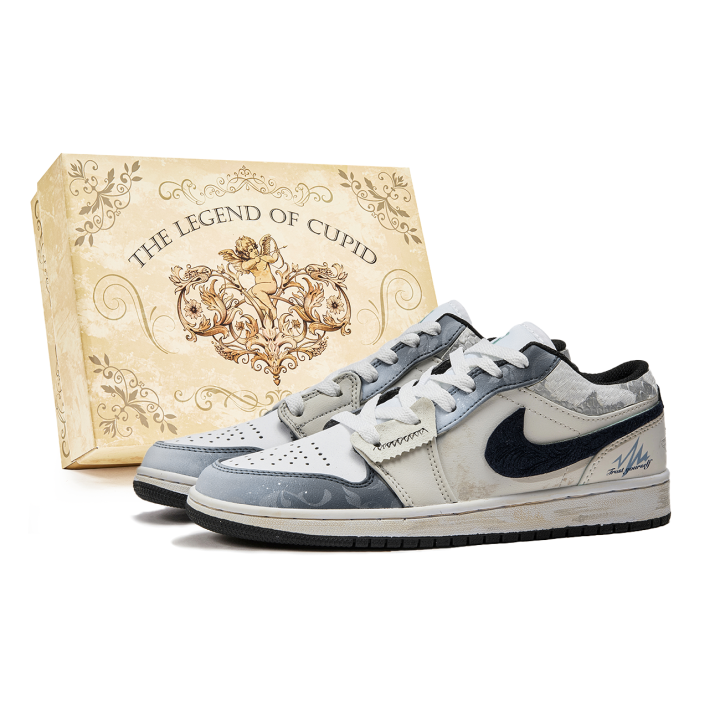 Jordan Jordan Air Jordan 1 Abrasion Resistant Cushioning Abrasion Resistant Cushioning Low top Children's Basketball Shoes