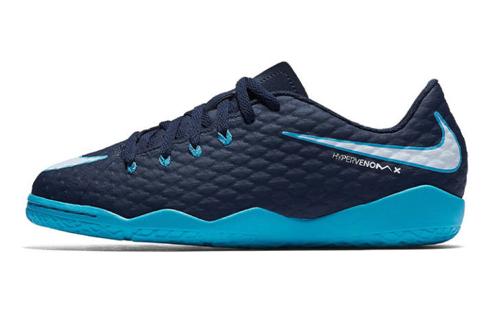 Nike Nike JR Hypervenomx Phelon 3 IC Low top Kids' Soccer Shoes Blue Kids'