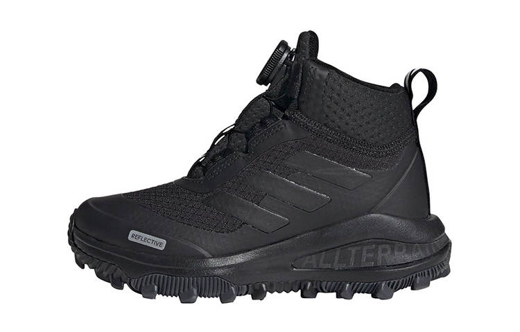 Adidas Adidas Fortarun Boa Atr Btw K Fabric Slip Resistant Abrasion Resistant Mid top Kids' Outdoor Shoes Black Kids'