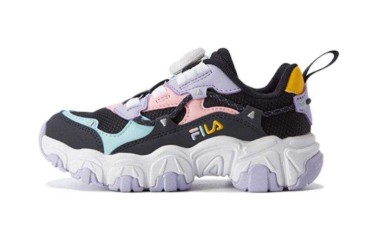 FILA KIDS Abrasion Resistant Abrasion Resistant Low top Kids Lifestyle Shoes Blue Pink Kids'