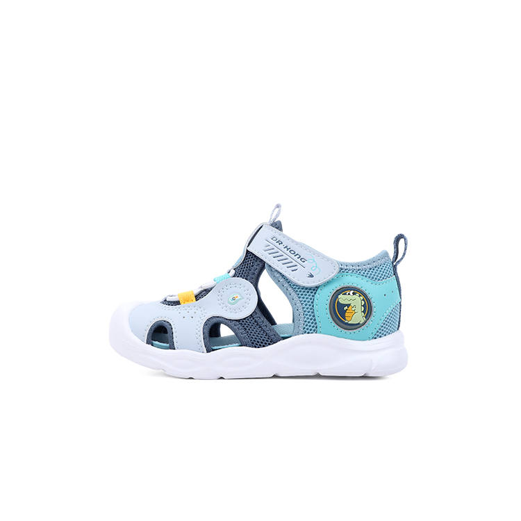 Dr.Kong Synthetic Leather, Textile Breathable Toddler Shoes Blue/Gray/Green Infant And Toddler
