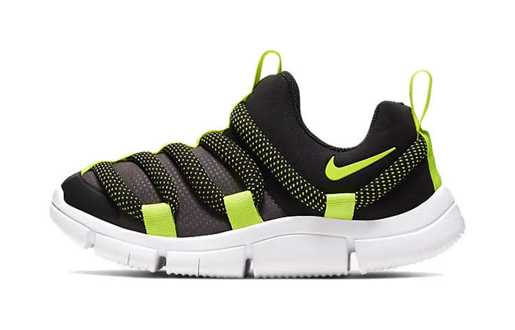 Nike Nike Novice Caterpillar Abrasion Resistant Breathable Low top Kids Lifestyle Shoes Black Yellow