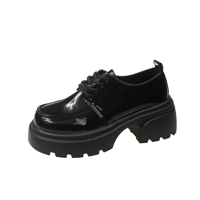 MUMUTU Slip Resistant, Abrasion Resistant, Breathable Kids' Leather Shoes Black Teenagers
