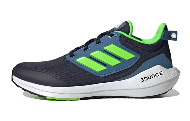 Adidas Adidas Eq21 Run 2.0 J Slip Resistant Abrasion Resistant Low top Kids' Running Shoes Black Green Teenagers