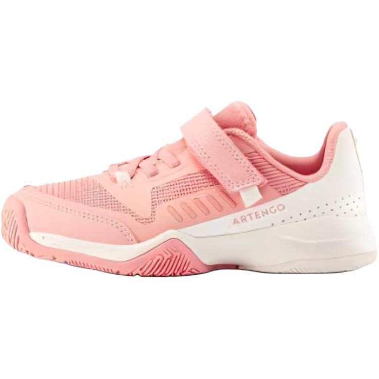 DECATHLON TS500 FAST Abrasion Resistant Breathable Low top Kids' Training Shoes Pink White Kids