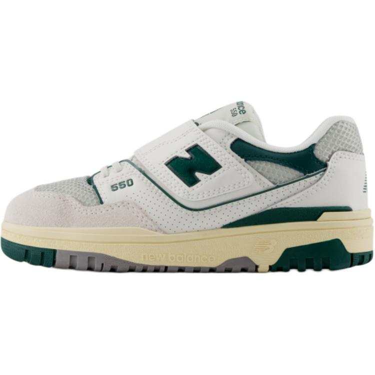 New Balance New Balance NB 550 Low top Kids' Skateboarding Shoes White Gray Green Children Aged 3 7 Years Old