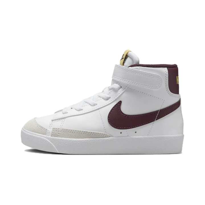 Nike Nike Blazer Mid Slip Resistant Abrasion Resistant Mid top Kids' Skateboarding Shoes White Red