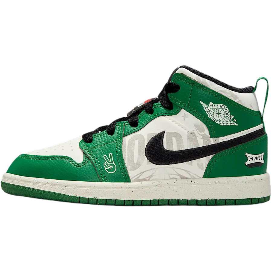Jordan Jordan 1 Leather Slip Resistant Abrasion Resistant Slip Resistant Abrasion Resistant Mid top Basketball Shoes