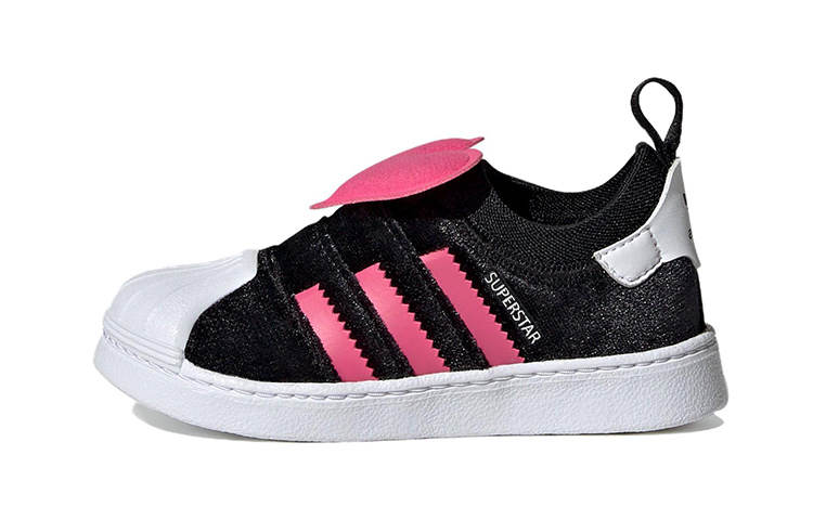 Adidas Originals SUPERSTAR 360 2.0 Comfortable Low top Skateboard Shoes Black White Kids'