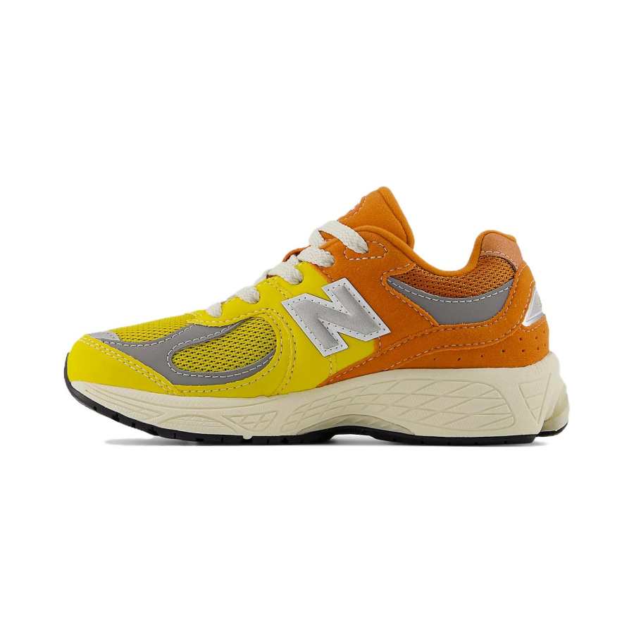 New Balance New Balance NB 2002R Kids Lifestyle Shoes Yellow Orange Gray Children Aged 3 7 Years Old