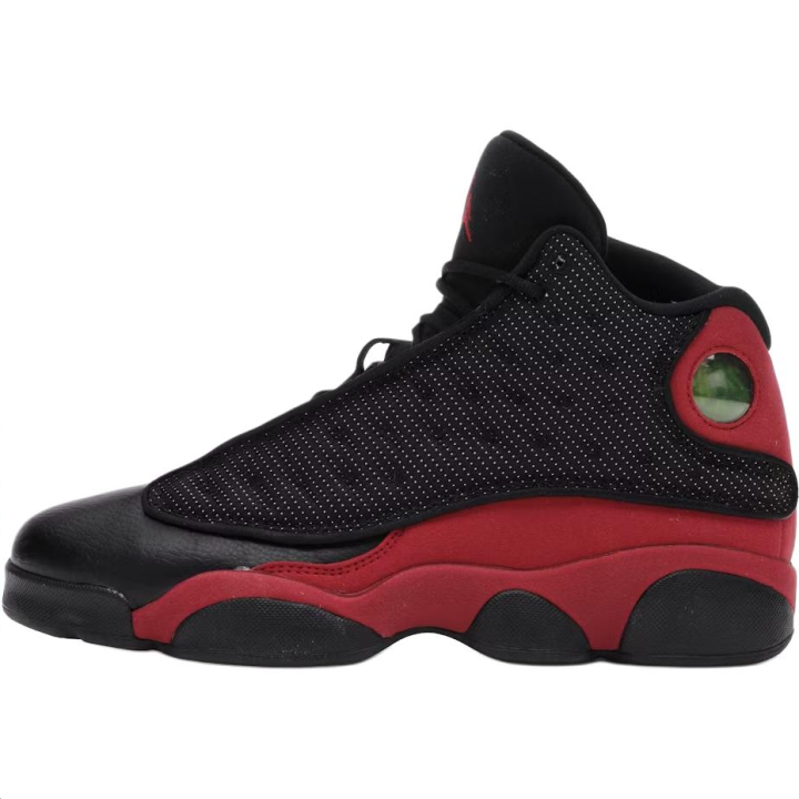 Jordan Jordan 13 High top Basketball Shoes Black Red Unisex