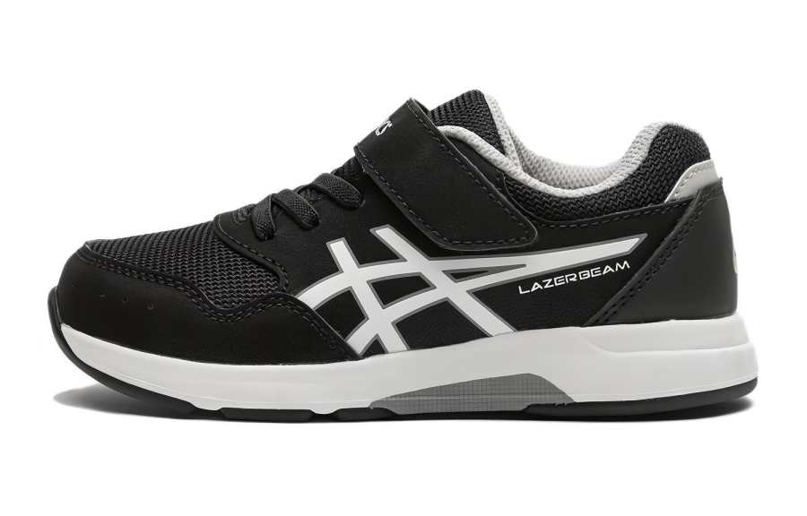 ASICS Breathable Low top Kids Lifestyle Shoes Black White Kids'