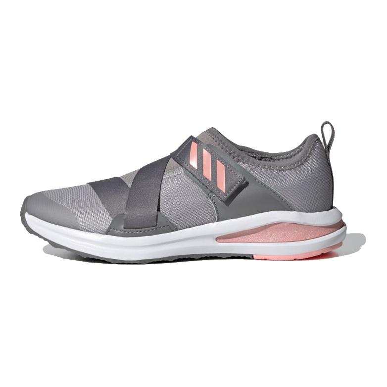 Adidas Adidas Fortarun 2020 K Mesh Breathable Low top Kids' Running Shoes Gray Pink Kids'