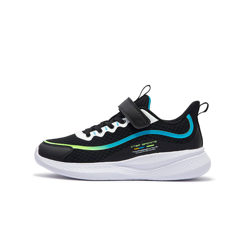 XTEP Low top Running Shoes Black Cyan Blue Teenagers