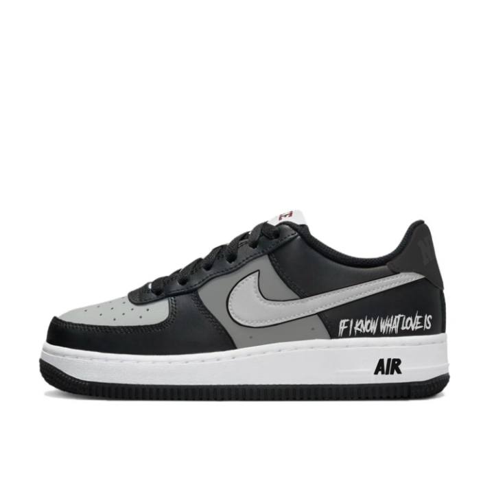 Nike Nike Air Force 1 Low top Kids' Skateboarding Shoes Black Teenagers