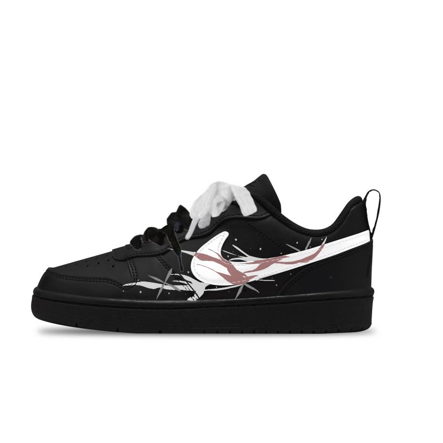 Nike Nike Court Borough Leather Slip Resistant Abrasion Resistant Low top Kids' Skateboarding Shoes Unisex