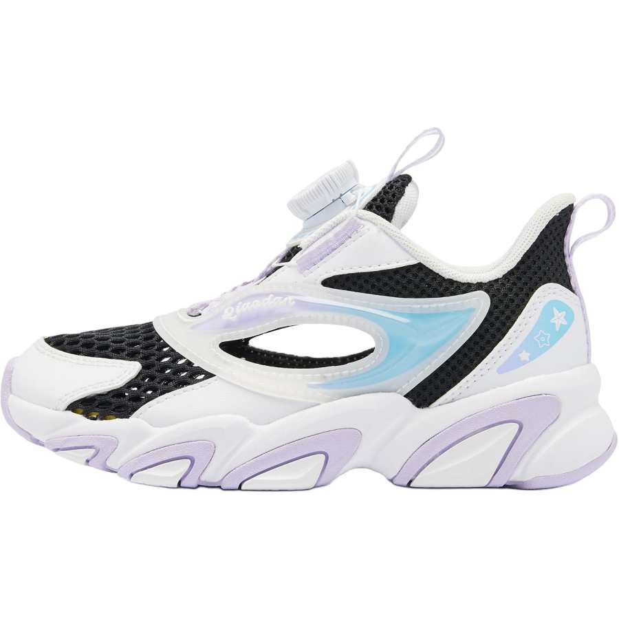QIAODAN Anti Kick Abrasion Resistant Low top Children's Sandals White Black Children Aged 3 7 Years Old
