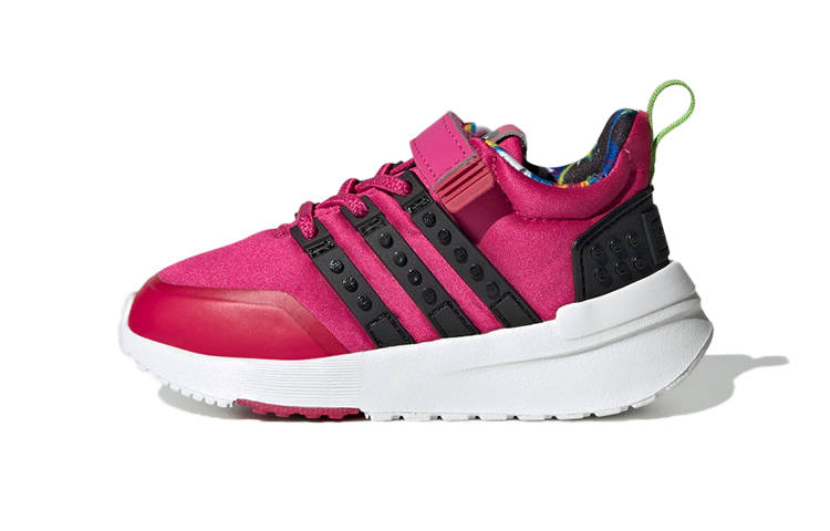 Adidas LEGO x Adidas Racer Tr Comfortable Slip Resistant Abrasion Resistant Low top Toddler Shoes Rose Red Infant And Toddler