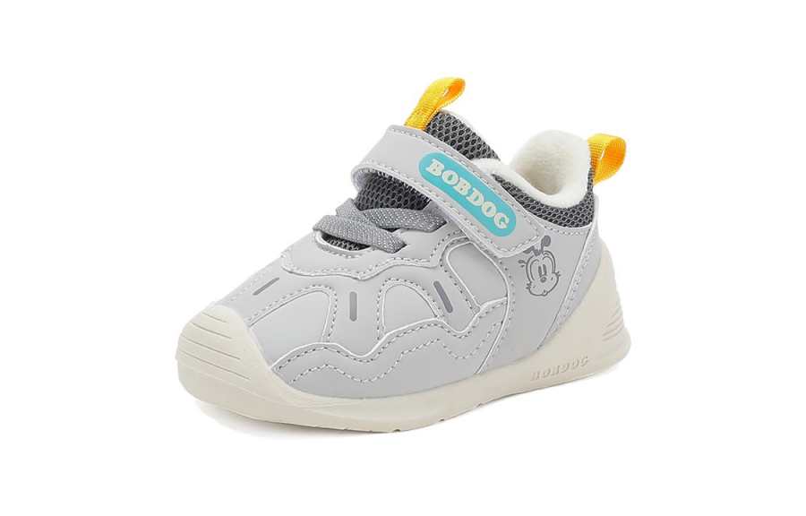 BOBDOG Thin Insulated Shoes Thickened And Fleece Lined Cushioning Thermal Cushioning Thermal Low top Toddler Shoes