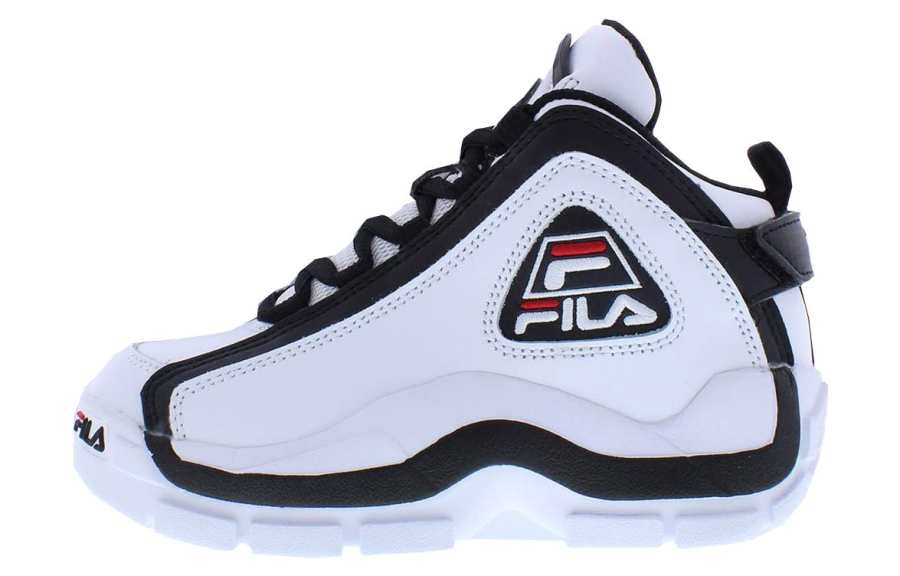 FILA KIDS Cushioning Low top Children's Basketball Shoes Black White Kids'
