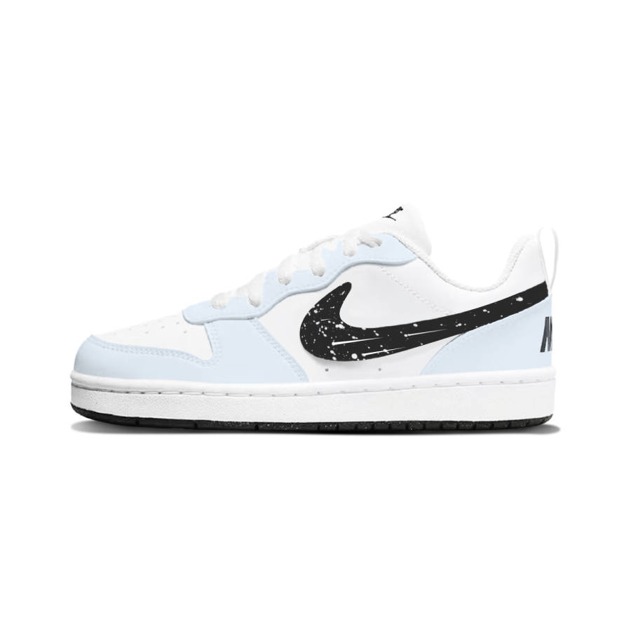 Nike Nike Court Borough Synthetic Leather Abrasion Resistant Abrasion Resistant Low top Skateboard Shoes White Kids'