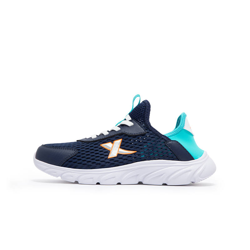 XTEP Abrasion Resistant Low top Running Shoes Dark Blue Bay Blue Kids'