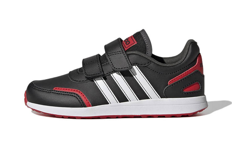 Adidas Neo Vs Switch 3 Anti Slip Wear Resistant Low Top Kids' Skateboarding Shoes Black Red Children Aged 3 7 Years Old