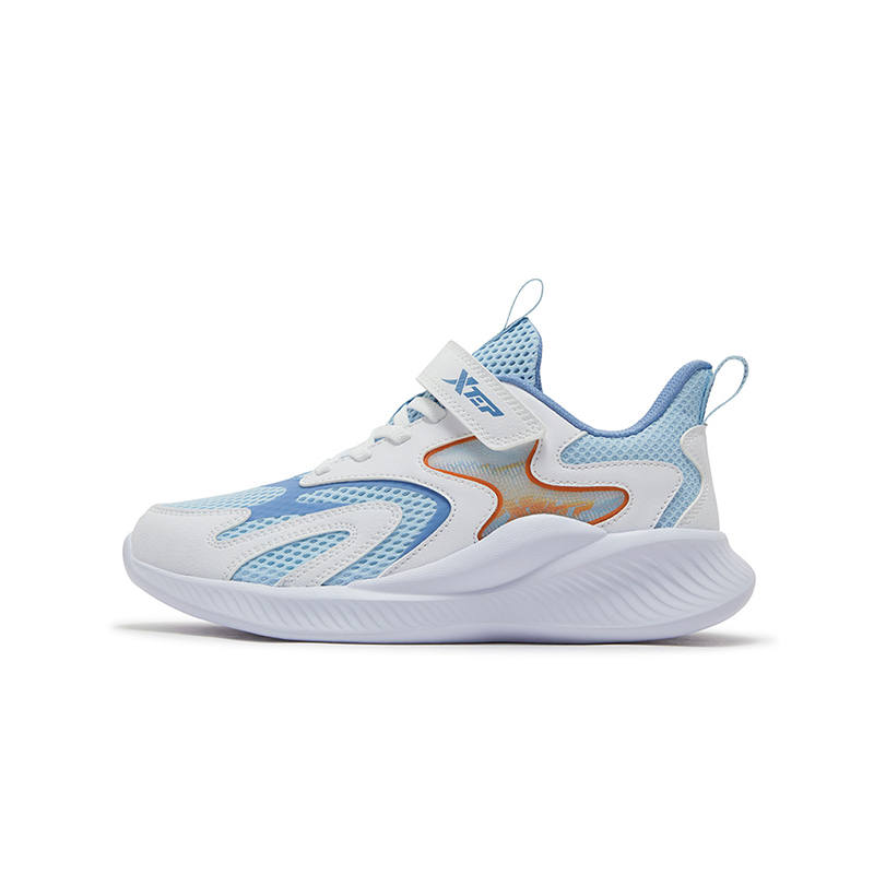 XTEP Synthetic Leather, Textile Slip Resistant Cushioning Abrasion Resistant Breathable Low top Kids' Running Shoes