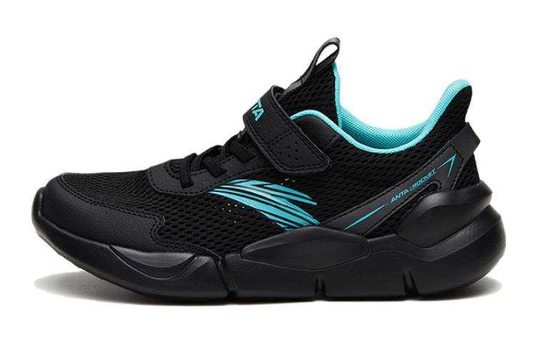Antakids Cushioning Abrasion Resistant Low top Running Shoes Black Green Teenagers