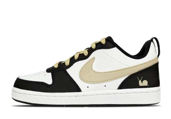 Nike Nike Court Borough Leather Abrasion Resistant Low top Kids' Skateboarding Shoes Unisex
