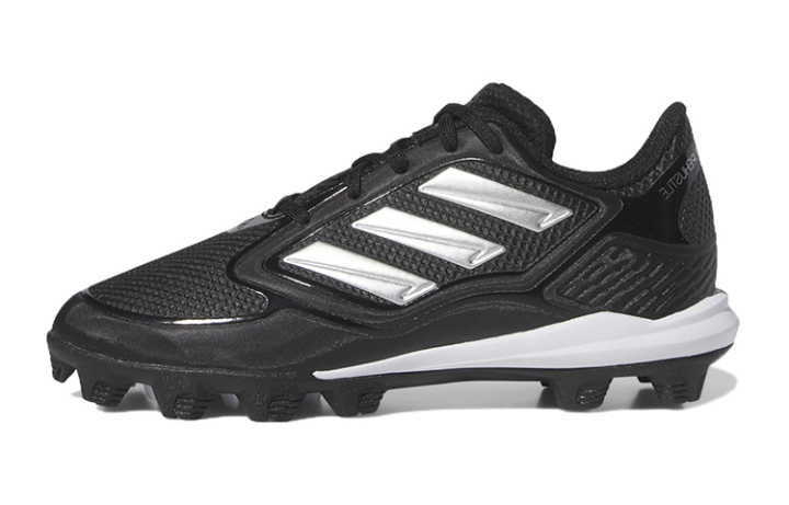 Adidas adidas PureHustle 3 MD J 'Black Silver Metallic'