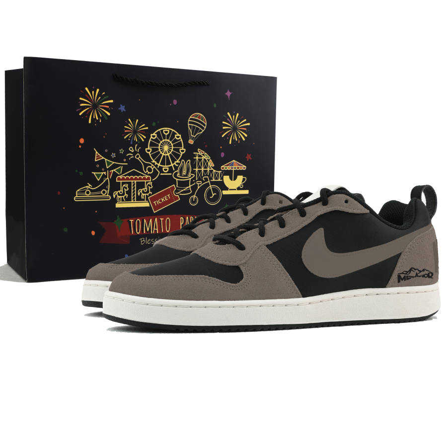 Nike Nike Court Borough Mountain Shadow Abrasion Resistant Abrasion Resistant Low top Skateboard Shoes Men's Brown