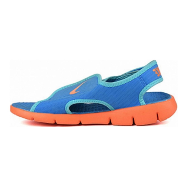 Nike Nike Sunray Adjust 4 Slip Resistant Abrasion Resistant Children's Sandals Blue Orange Kids'