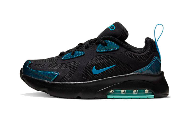 Nike Nike Air Max 200 Kids Lifestyle Shoes Black Blue Children Aged 3 7 Years Old