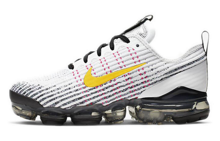 Nike Nike Air VaporMax Flyknit 3 White Dynamic Yellow GS