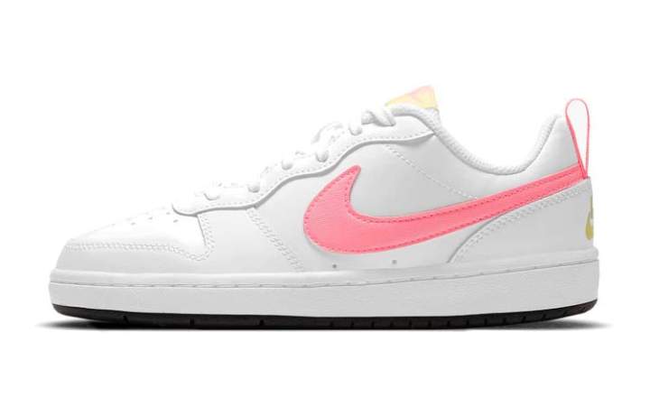 Nike Nike Court Borough Low 2 White Light Citron GS