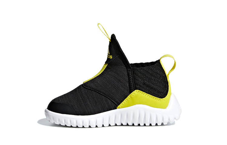 Adidas Adidas Rapidazen I Slip Resistant Abrasion Resistant Low top Toddler Shoes Black Yellow White Infant And Toddler