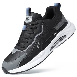 KUDING Thickened And Fleece Lined Individual Comfortable Slip Resistant, Abrasion Resistant, Thermal Casual Shoes Men's