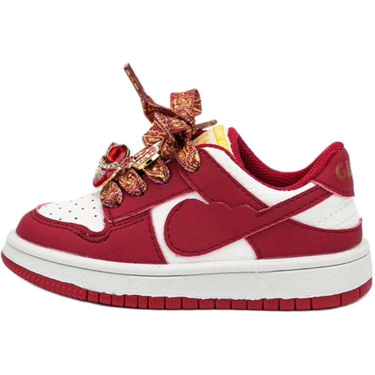 QINUOSHU Slip Resistant Low top Casual Shoes Red Kids'