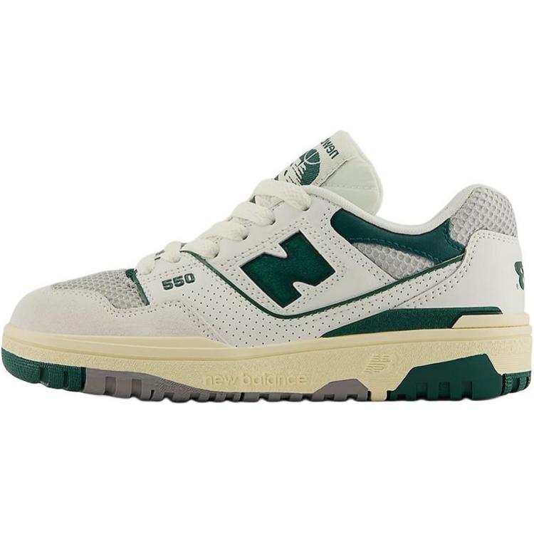 New Balance New Balance NB 550 Low top Kids' Skateboarding Shoes White/Green Children Aged 3 7 Years Old