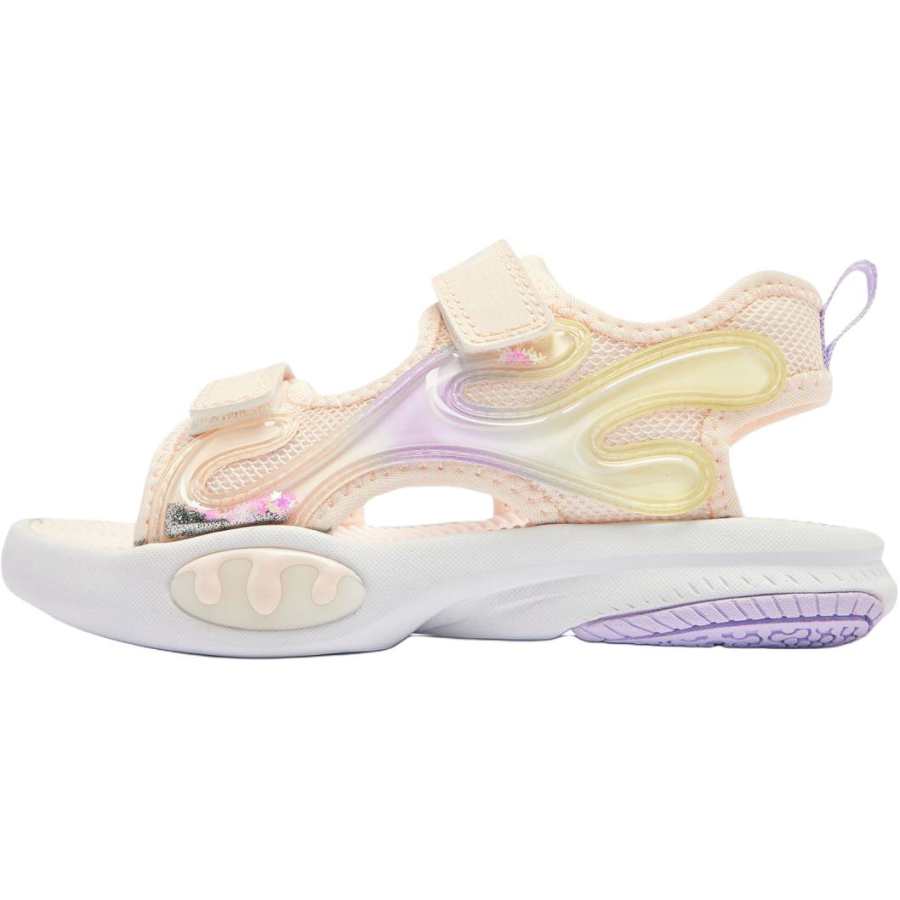 QIAODAN Slip Resistant Abrasion Resistant Low top Children's Sandals Pink Children Aged 3 7 Years Old