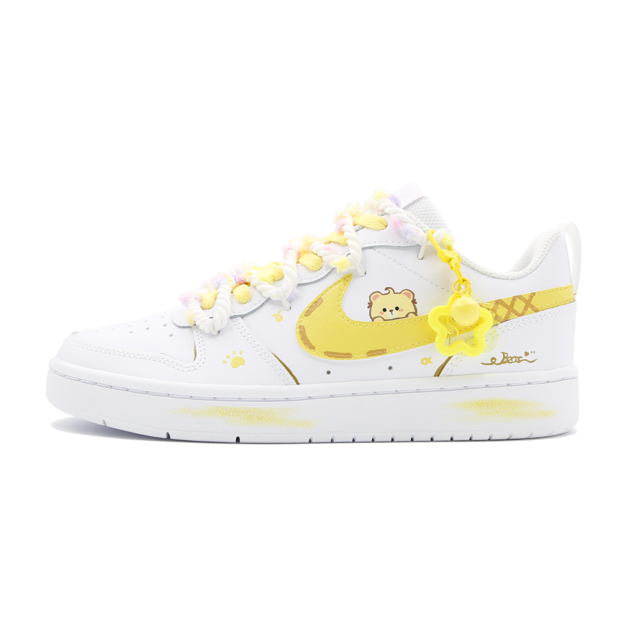 Nike Nike Court Borough Kids' Skateboarding Shoes Sunflower Teenagers