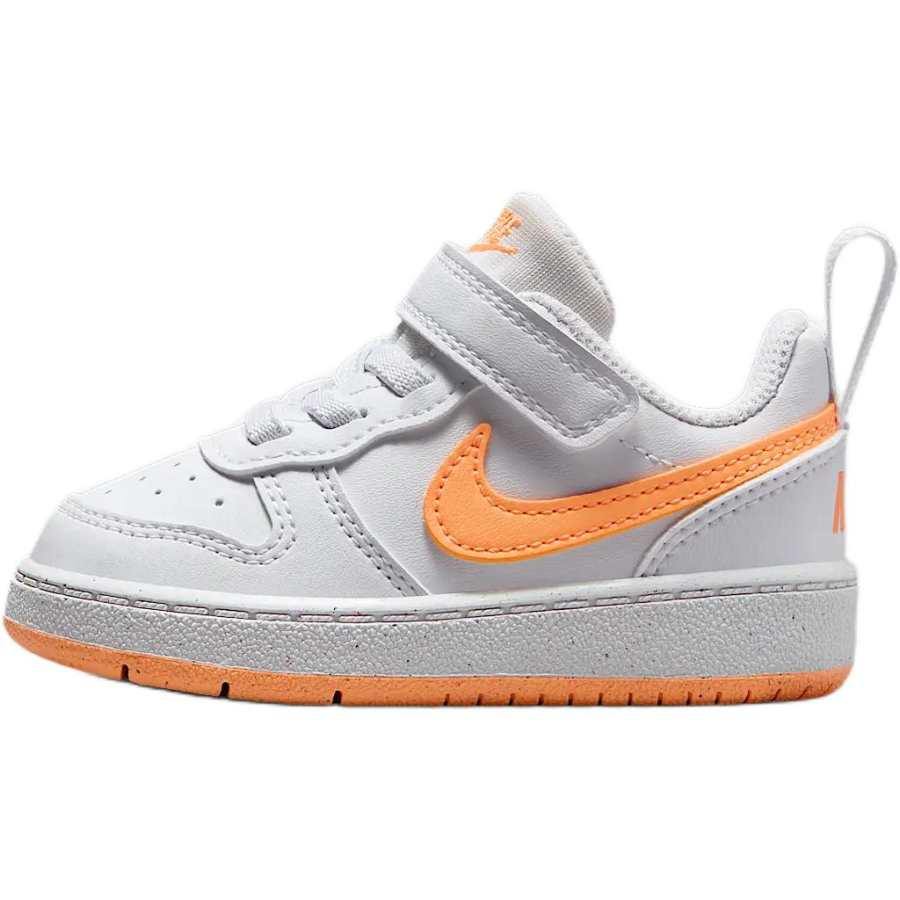 Nike Nike Court Borough Slip Resistant Abrasion Resistant Low top Toddler Shoes White/Yellow Infant And Toddler